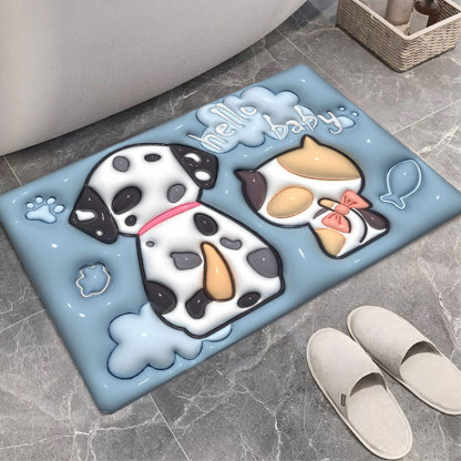 3D卡通風硅藻泥地墊