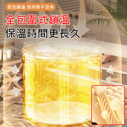【3小時長效鎖溫】加厚折疊泡澡桶