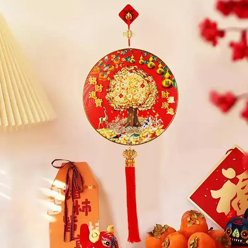 立體五福臨門發財樹掛件