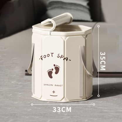 新款附蓋保溫加厚折疊泡腳桶