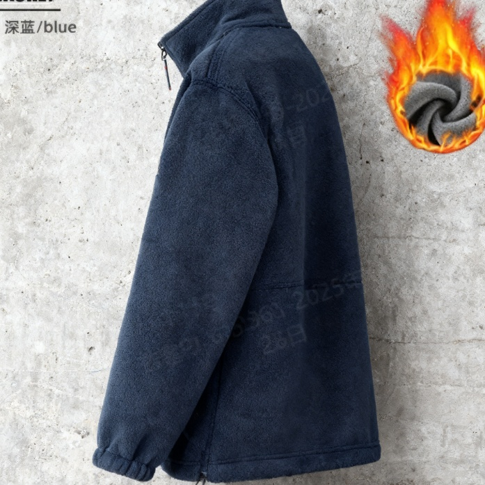 新款抓絨衣男女同款搖粒絨開襟領保暖夾克