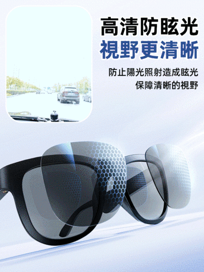 【可聽歌通話】智慧變色藍牙眼鏡