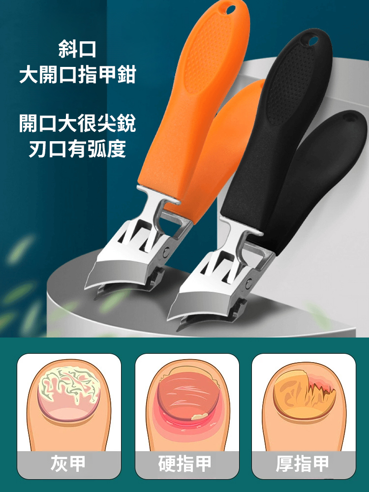 【甲溝炎必備】大斜口防飛濺指甲刀