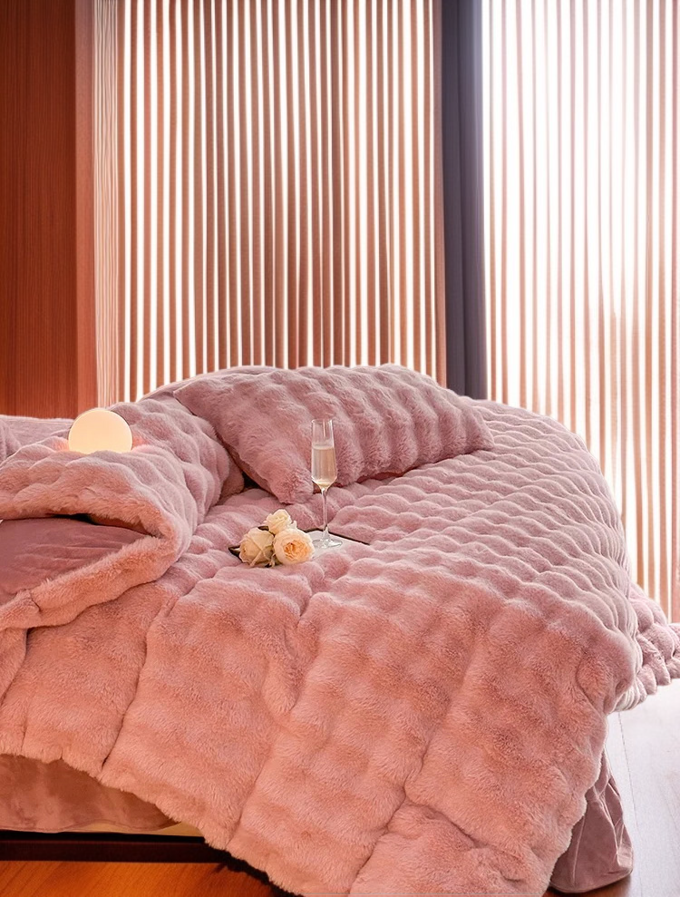 高克重兔絨加厚雙面絨床品