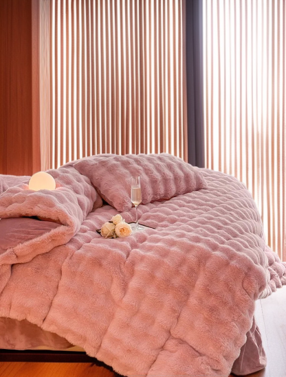 高克重兔絨加厚雙面絨床品