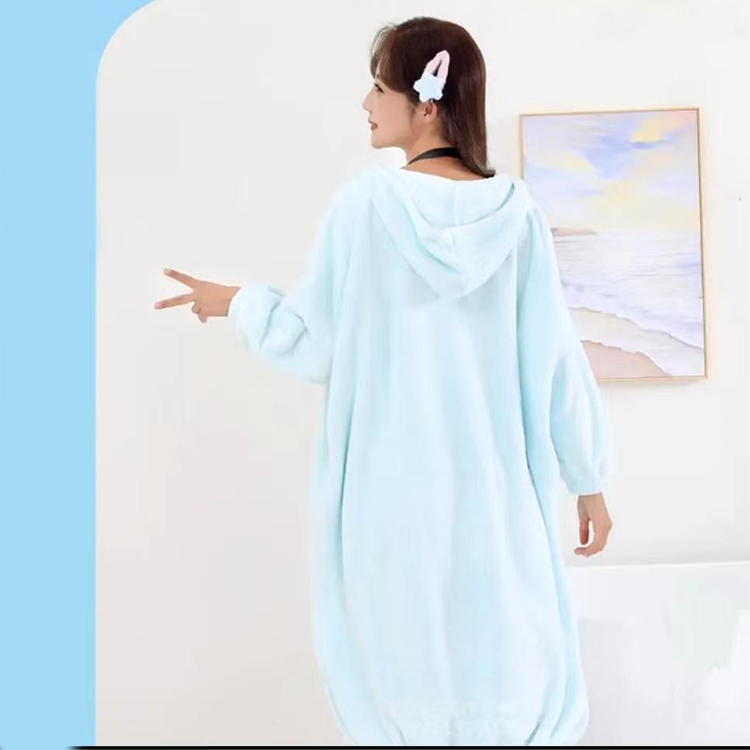 秋冬連帽強吸水速乾居家浴袍