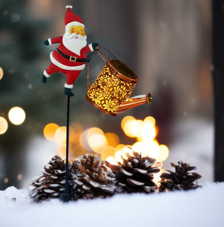 太陽能聖誕老人庭院草坪燈