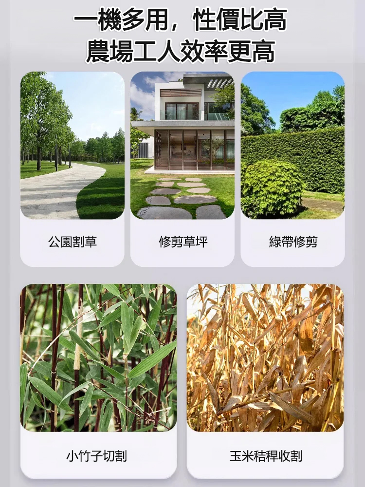 【一人秒除15畝】鋰電池割草機，一看就會用全銅馬達除草機