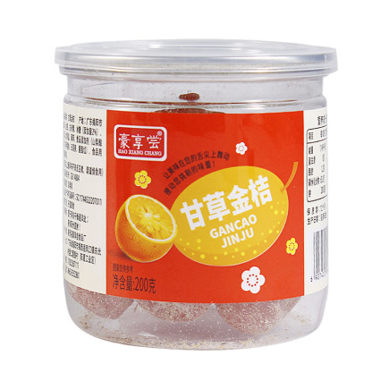 止咳良方甘草冰糖金桔果