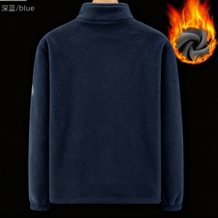 新款抓絨衣男女同款搖粒絨開襟領保暖夾克