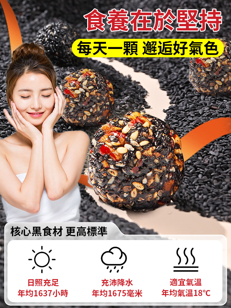 【趕走白髮】九蒸九曬九制無糖黑芝麻丸