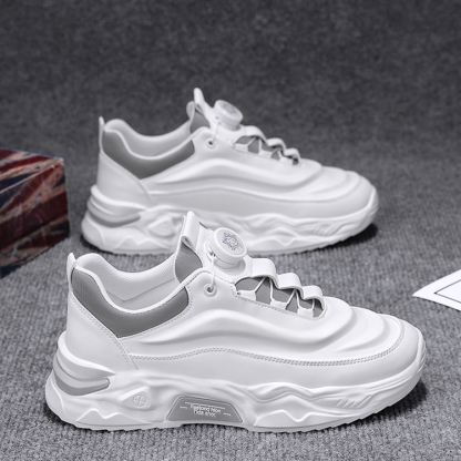 時尚百搭旋轉紐扣運動鞋