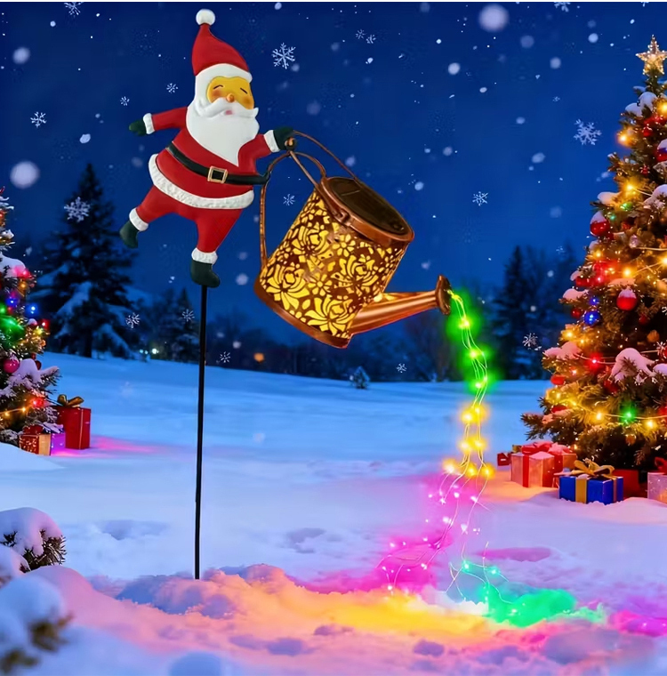 太陽能聖誕老人庭院草坪燈