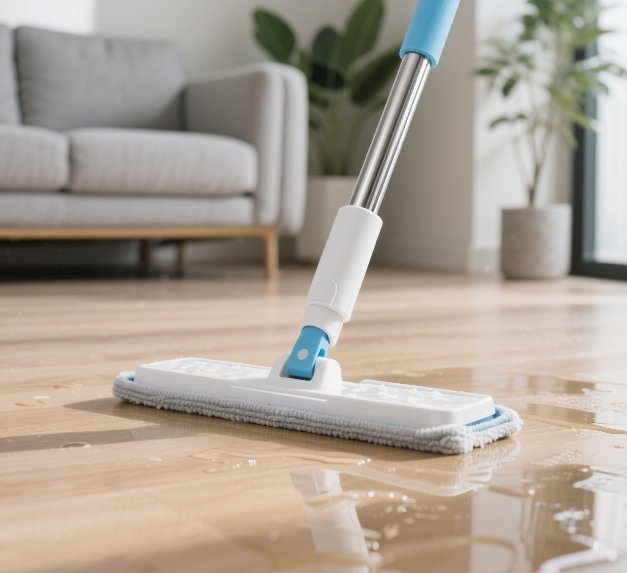 鋁合金免手洗乾濕兩用平板拖把