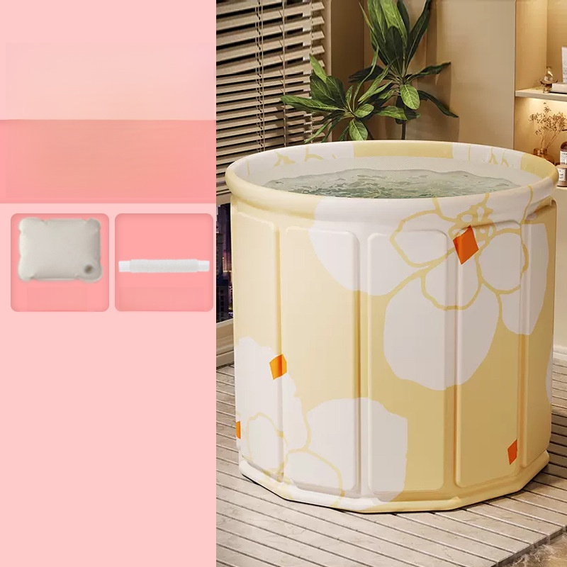【3小時長效鎖溫】加厚折疊泡澡桶