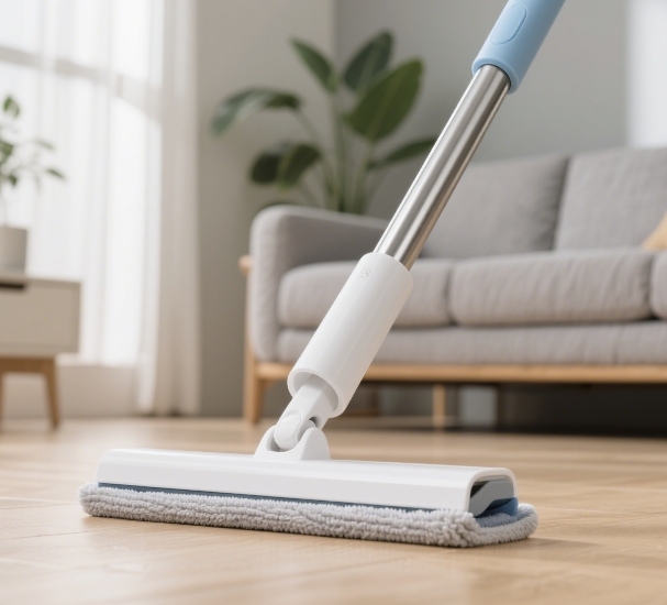 鋁合金免手洗乾濕兩用平板拖把