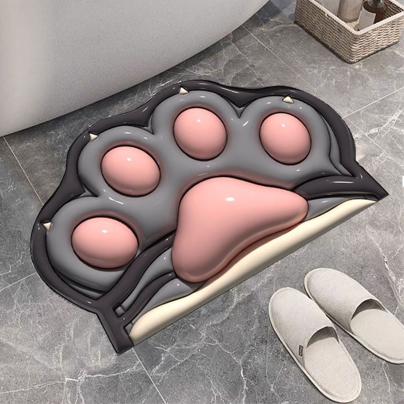 3D卡通風硅藻泥地墊