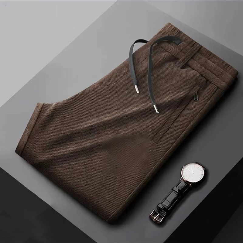 綿羊毛男士寬鬆直筒褲