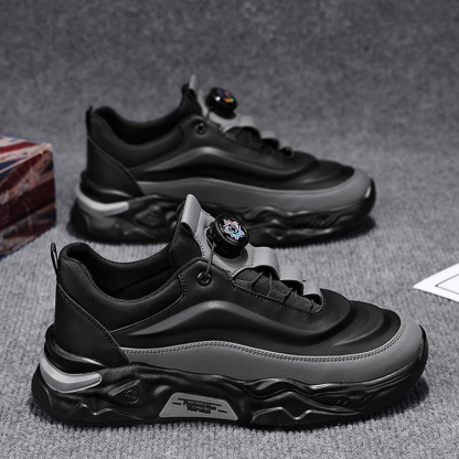 時尚百搭旋轉紐扣運動鞋