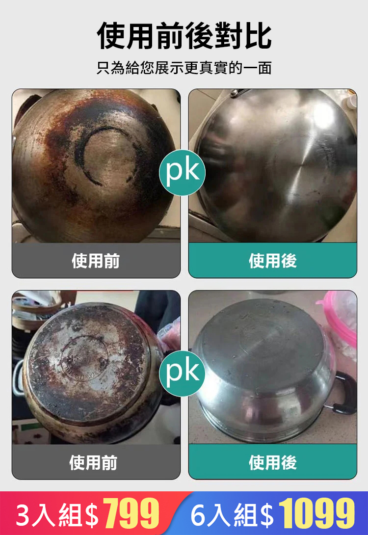 【深層去垢 不傷廚具】啫喱鍋底除黑劑
