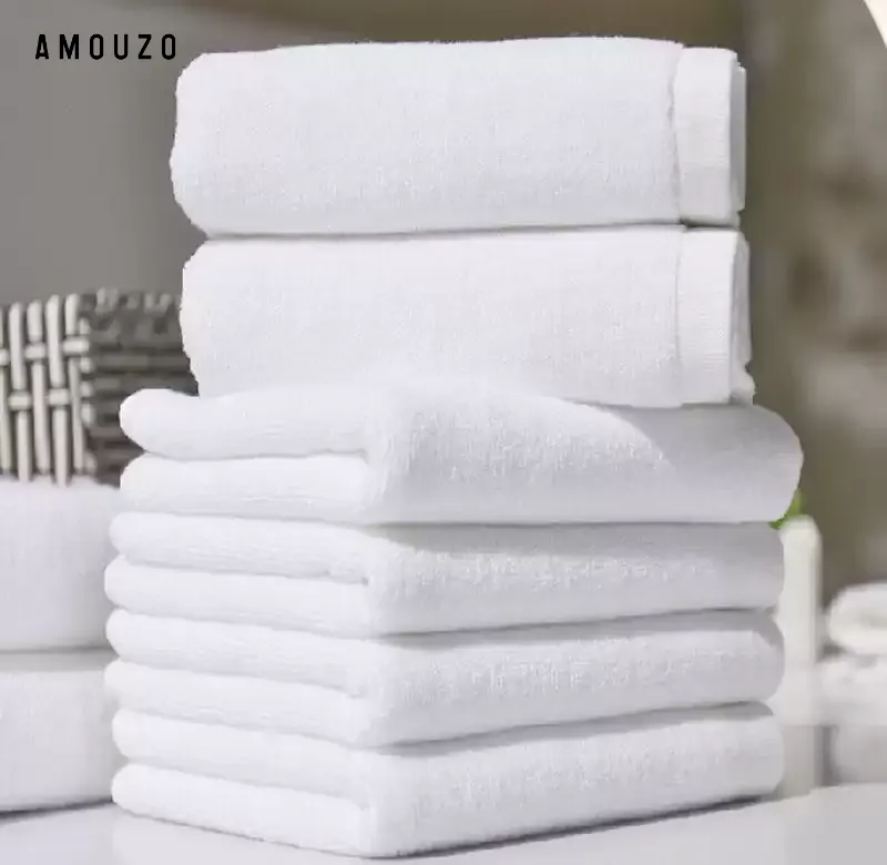 成人加大加厚純白色純棉浴巾柔軟吸水澡巾