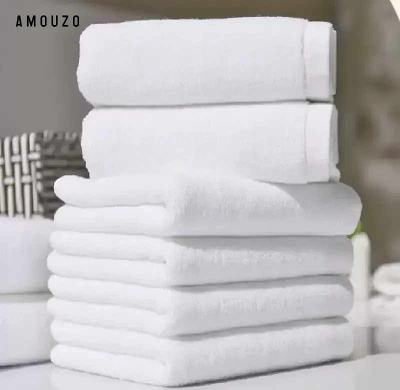 成人加大加厚純白色純棉浴巾柔軟吸水澡巾