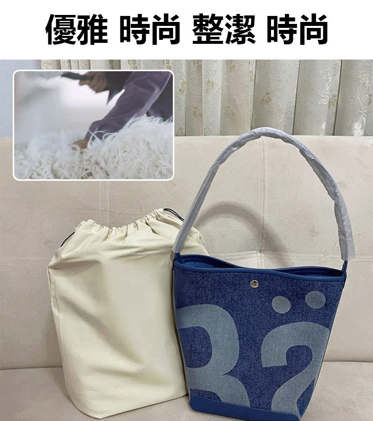 時尚小眾水桶包