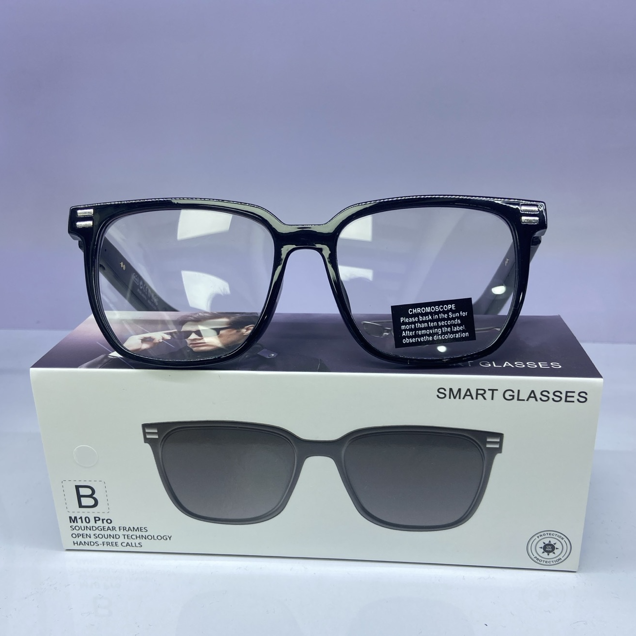 【可聽歌通話】智慧變色藍牙眼鏡