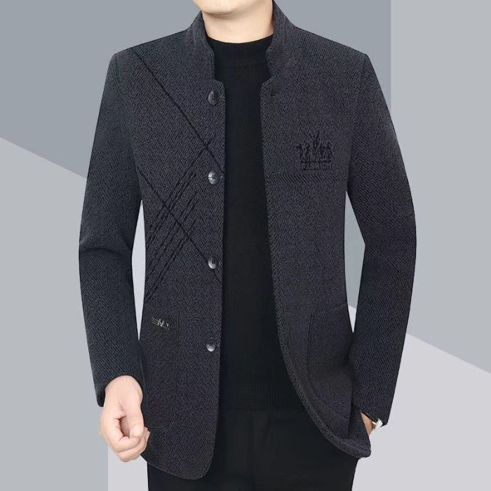 【時尚+保暖】男士加棉立領外套
