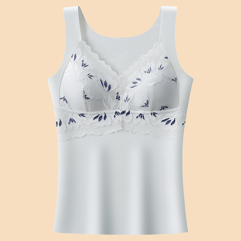 新款德絨塑胸保暖背心