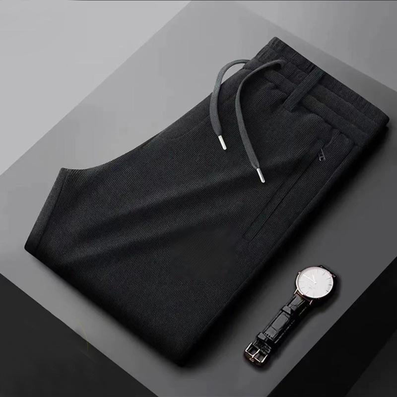 綿羊毛男士寬鬆直筒褲