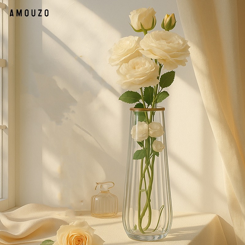 輕奢高級感玻璃花瓶擺件