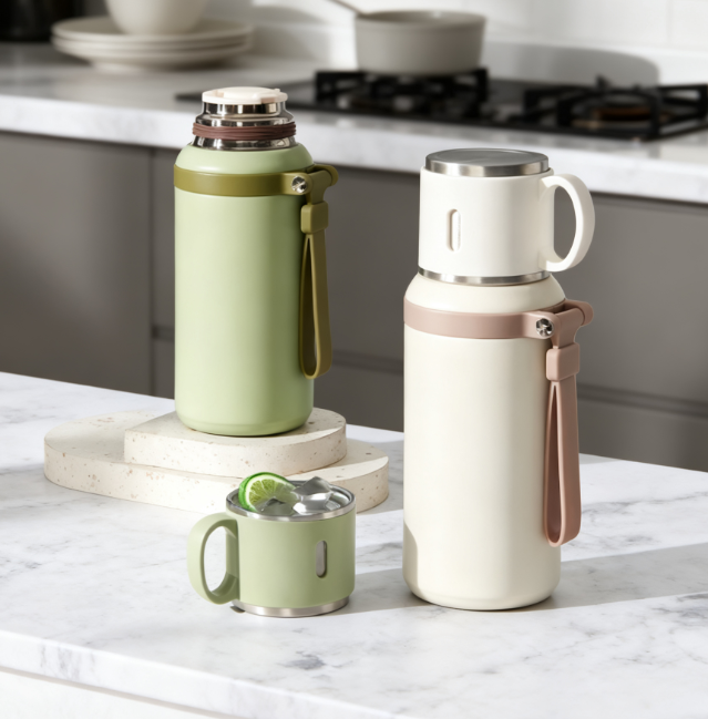 【茶水分離長保溫】316不鏽鋼碗蓋保溫杯