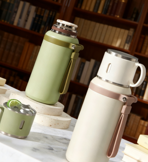 【茶水分離長保溫】316不鏽鋼碗蓋保溫杯