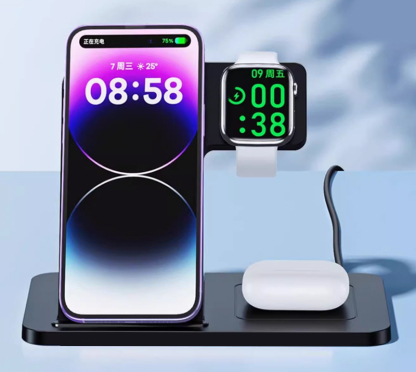 Portable Foldable Magnetic 3-in-1 Wireless Charger