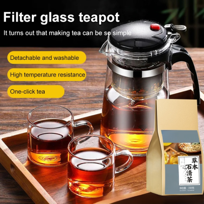 One-click filter tea set