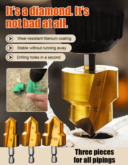 One second hole opening] German PPR step drill bit