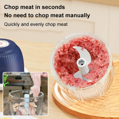 Wireless mini electric food processor
