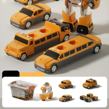 Variable magnetic engineering car assembled toys