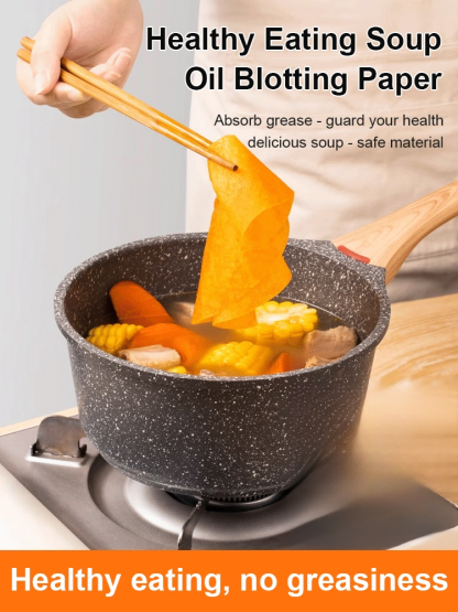 【Reject Grease】Healthy Diet One-Time Use Soup Oil-Absorbing Paper