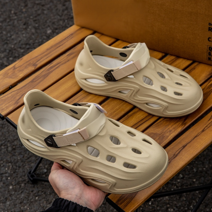 Men's shit feeling not stinky feet hole shoes full package heel driving can be worn