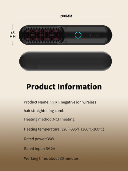 Negative Ion Curling Iron Lazy Curling Wand