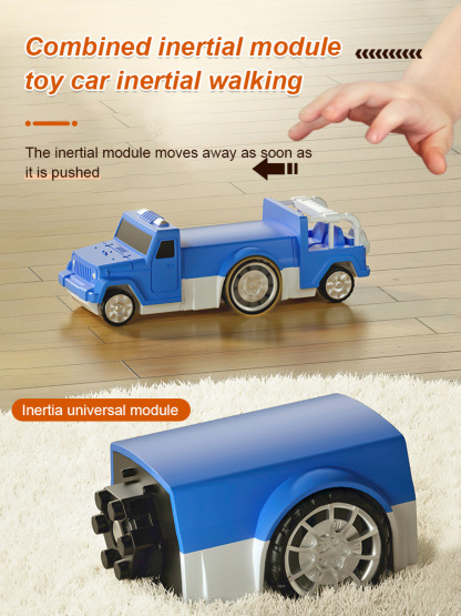 Variable magnetic engineering car assembled toys