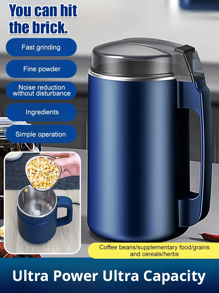 Upgraded large-capacity household electric grinder