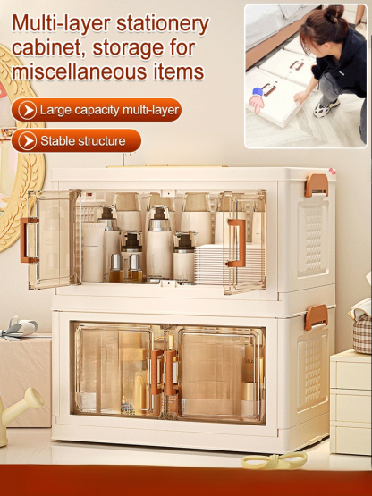 Multi-layer storage cabinet stationery snack sundries storage rack