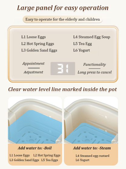 German multifunctional egg cooker