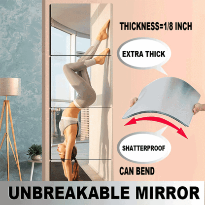 High definition acrylic mirror wall sticker soft lens