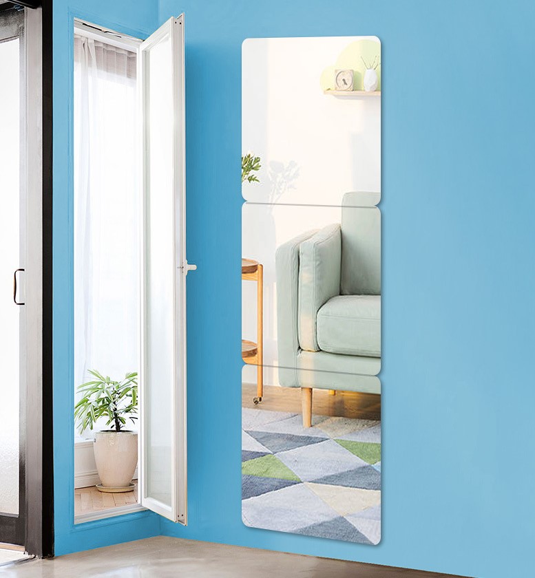 High definition acrylic mirror wall sticker soft lens