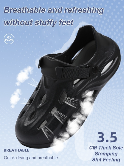 Men's shit feeling not stinky feet hole shoes full package heel driving can be worn