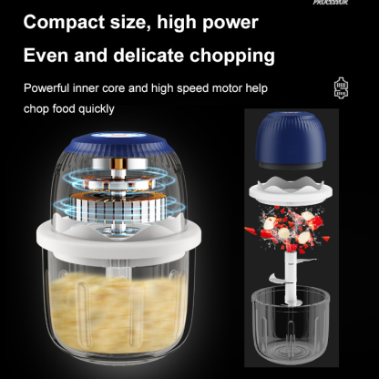 Wireless mini electric food processor